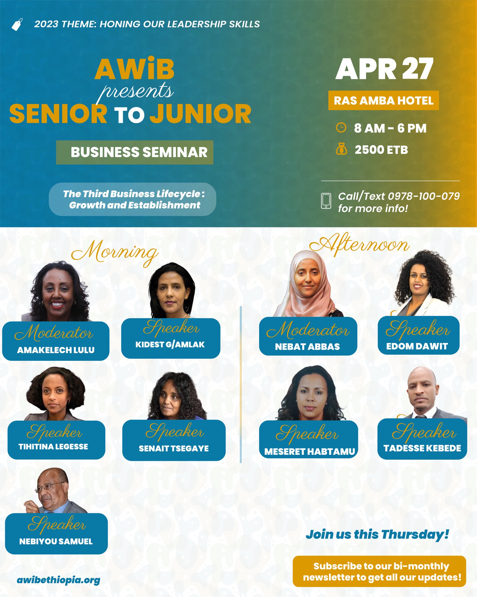 Awib Senior to Junior Business Seminar